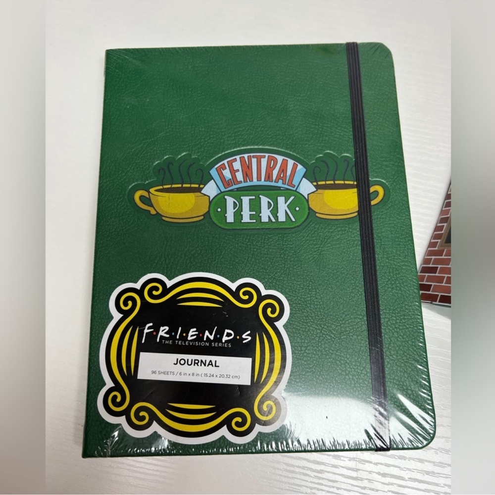 Friends Journal 96 page hard cover from the classic TV series Central Perk Green